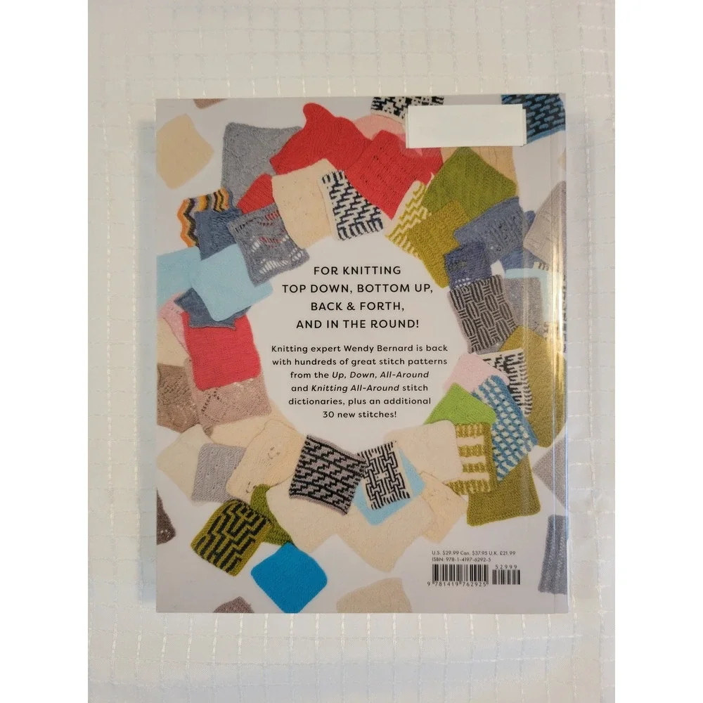 The Ultimate All-Around Stitch‎ Dictionary Wendy Bernard Knitting Book 2022 300+